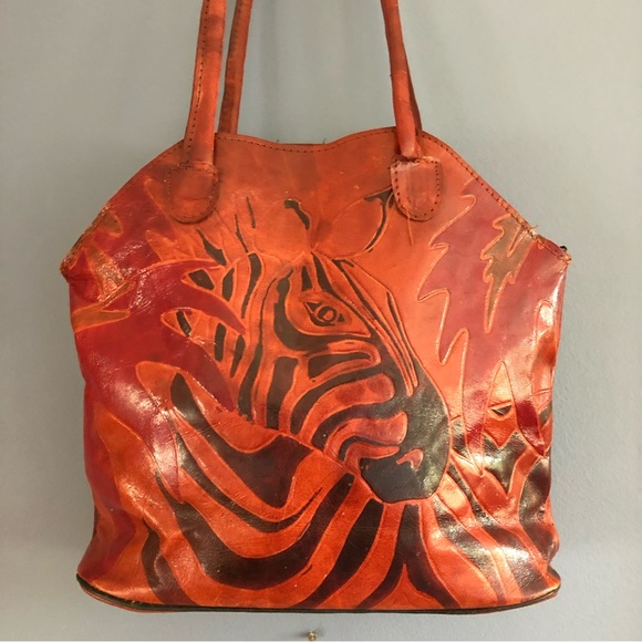 Bags 8s Embossed Leather Zebra Bag Poshmark